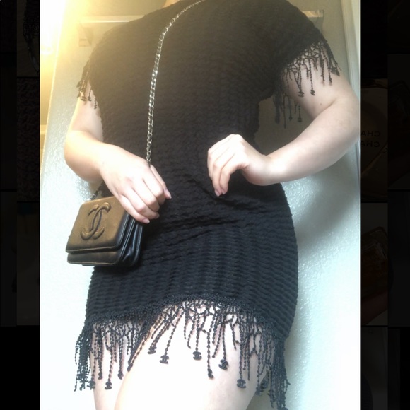 CHANEL Dresses & Skirts - Chanel✨CC trim mini dress sz 44